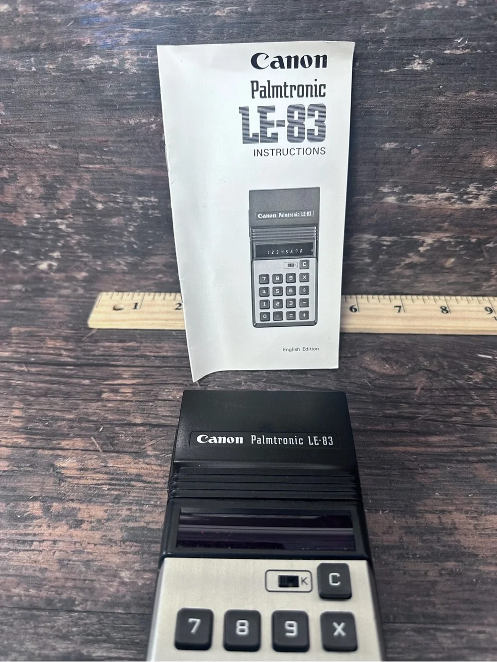 Canon Palmtronic LE-83 Black and Silver Portable Calculator